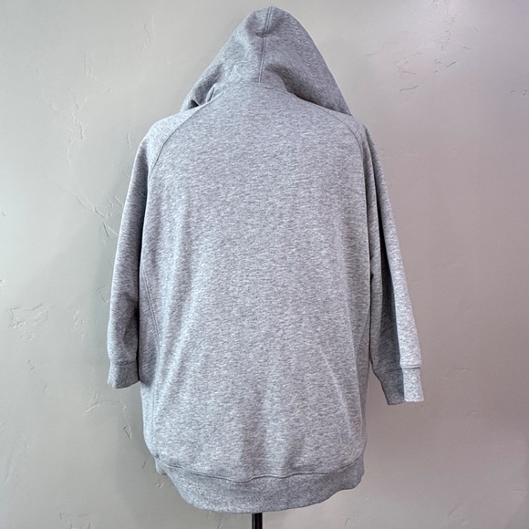 🌺 Plus Size Michael Kors 1X Zip Hoodie – Silver Studded, Cozy Holiday Sparkle - Picture 2 of 10